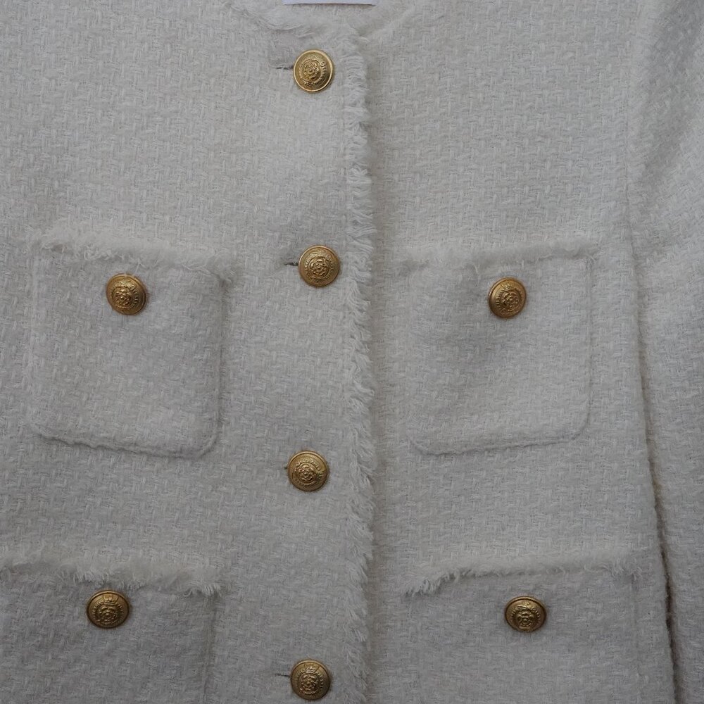 Mango Cream Jacket with Gold Buttons - Picture 11 of 11